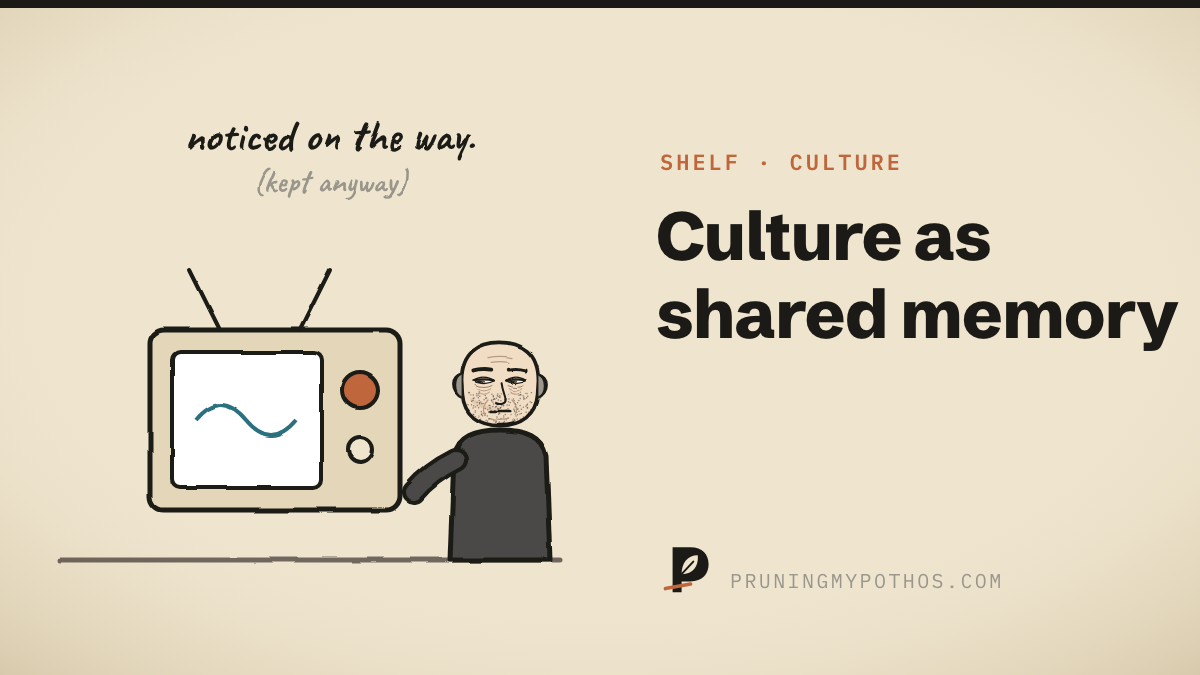Cover illustration for Culture as shared memory