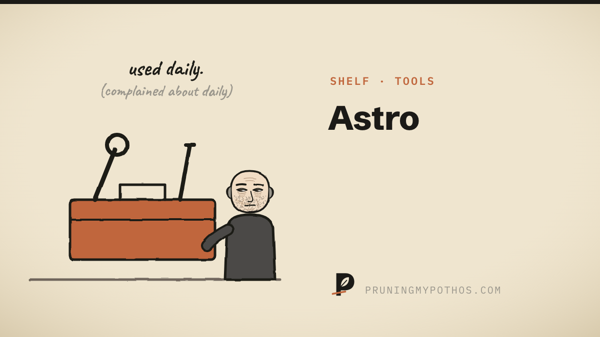 Cover illustration for Tools: Astro